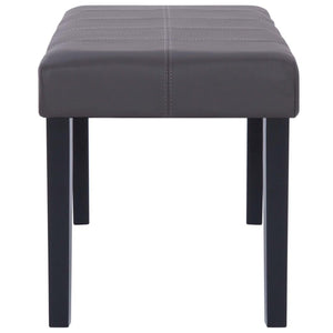 Panca pouf sgabello panca arredo 106 cm grigio sintetico 3002207