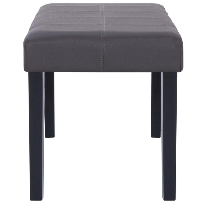 Panca pouf sgabello panca arredo 106 cm grigio sintetico 3002207