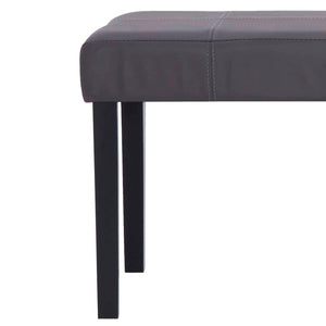 Panca pouf sgabello panca arredo 106 cm grigio sintetico 3002207