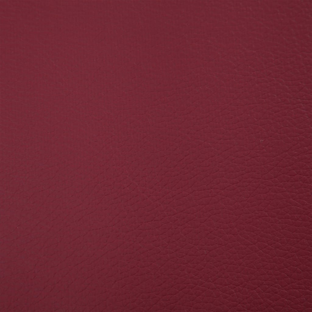 Panca con Vano Portaoggetti 116 cm Rosso Vino in Similpelle