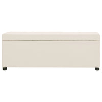 Panca panca con vano portaoggetti 116 cm poliestere crema 02_0010803