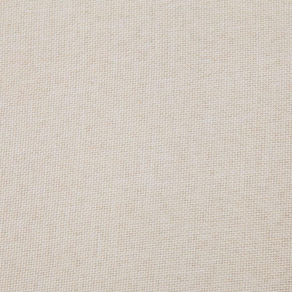 Panca pouf sgabello panca arredo con vano portaoggetti 116 cm crema poliestere 3002063