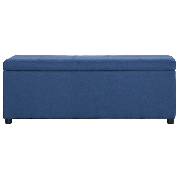 Panca con Vano Portaoggetti 116 cm Blu in Poliestere cod mxl 77428