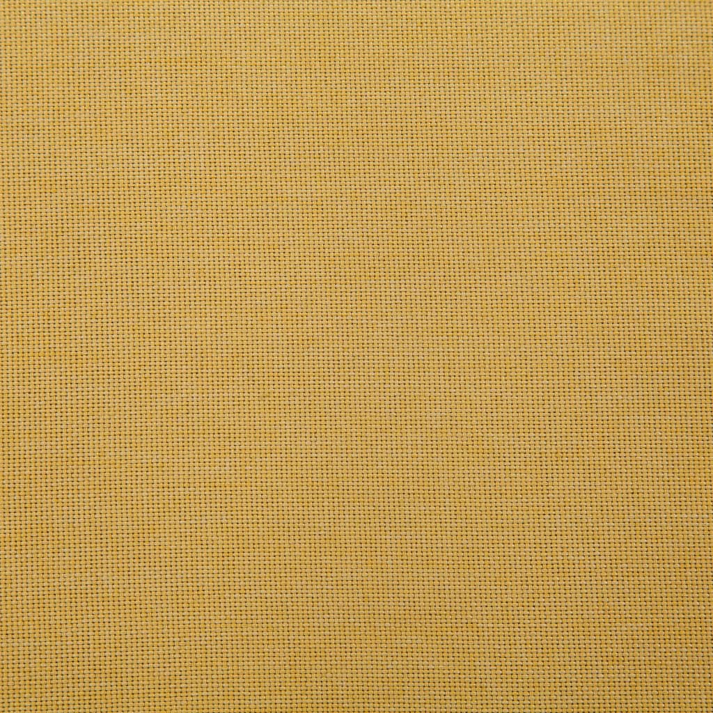 Panca con Vano Portaoggetti 116 cm Gialla in Poliestere 281324