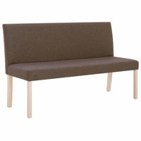 Panca pouf sgabello arredo panca 139 cm marrone poliestere 3002084