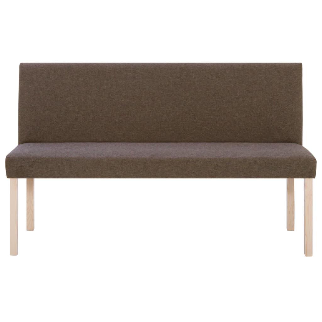 Panca pouf sgabello arredo panca 139 cm marrone poliestere 3002084