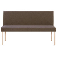 Panca pouf sgabello arredo panca 139 cm marrone poliestere 3002084