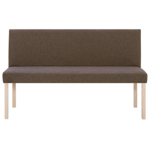 Panca pouf sgabello arredo panca 139 cm marrone poliestere 3002084