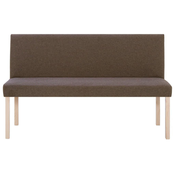Panca pouf sgabello arredo panca 139 cm marrone poliestere 3002084
