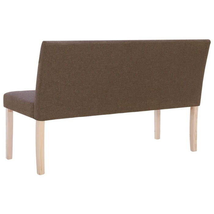 Panca pouf sgabello arredo panca 139 cm marrone poliestere 3002084