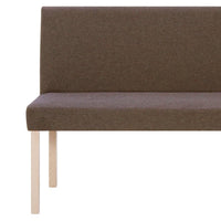 Panca pouf sgabello arredo panca 139 cm marrone poliestere 3002084