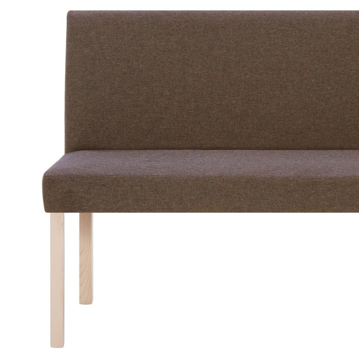 Panca pouf sgabello arredo panca 139 cm marrone poliestere 3002084