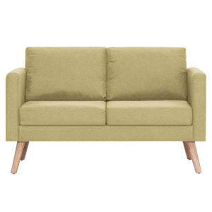 Divano a 2 Posti in Tessuto Verde 281357