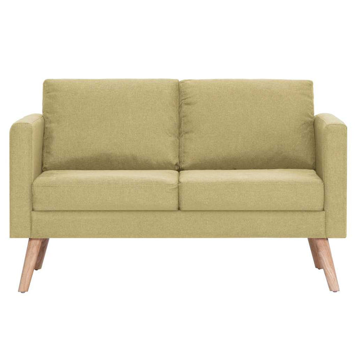 Divano a 2 Posti in Tessuto Verde 281357