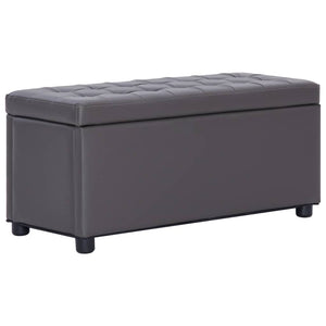 Pouf contenitore 87,5 cm similpelle grigia 02_0010826