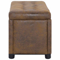 Cassapanca 87,5 cm Marrone in Similpelle Scamosciata cod mxl 64761