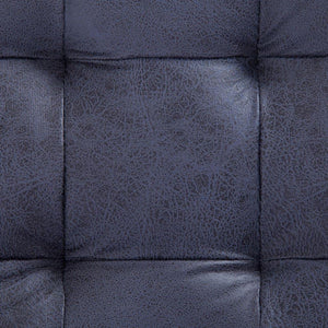 Panca pouf sgabello contenitore pouf mobili 87 cm pelle scamosciata sintetica grigia 3002129