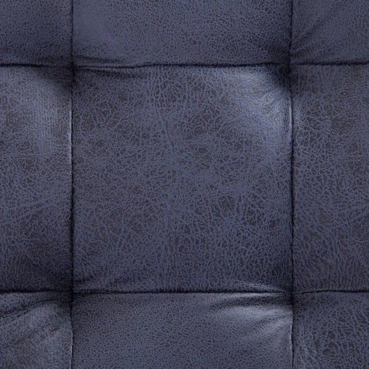 Panca pouf sgabello contenitore pouf mobili 87 cm pelle scamosciata sintetica grigia 3002129