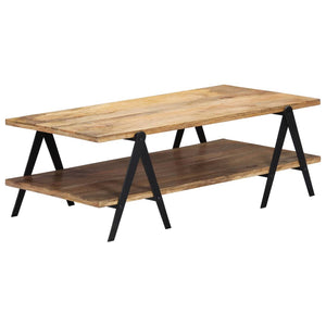Tavolino da CaffÃ¨ 115x60x40 cm in Legno Massello di Mango cod mxl 66842