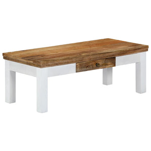 Tavolino da CaffÃ¨ 110x50x40 cm in Legno Massello di Mango cod mxl 57139