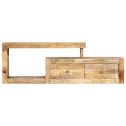Mobile Porta TV-Mobile per TV-Credenza TV 120x30x40 cm in Legno Massello di Mango 835258