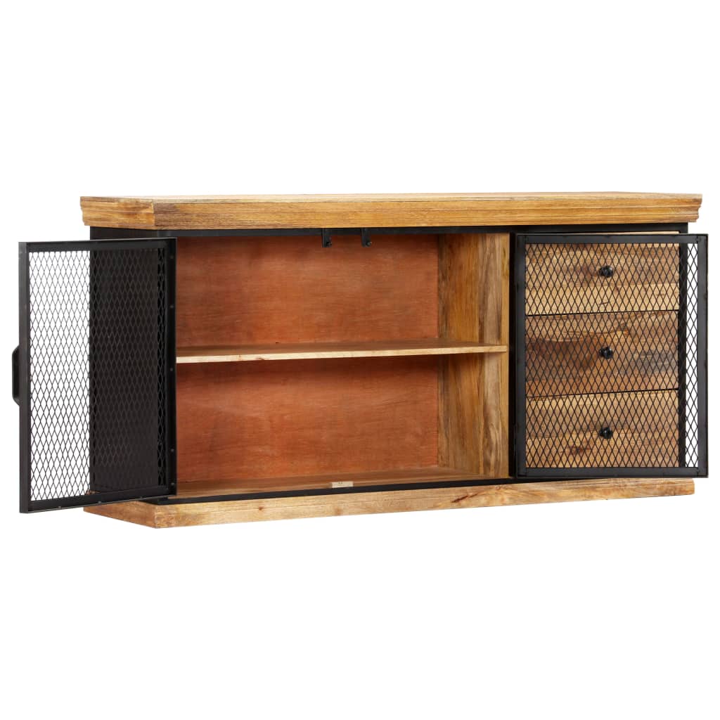 Credenza 150x40x75 cm in Legno Massello di Mango cod mxl 18481
