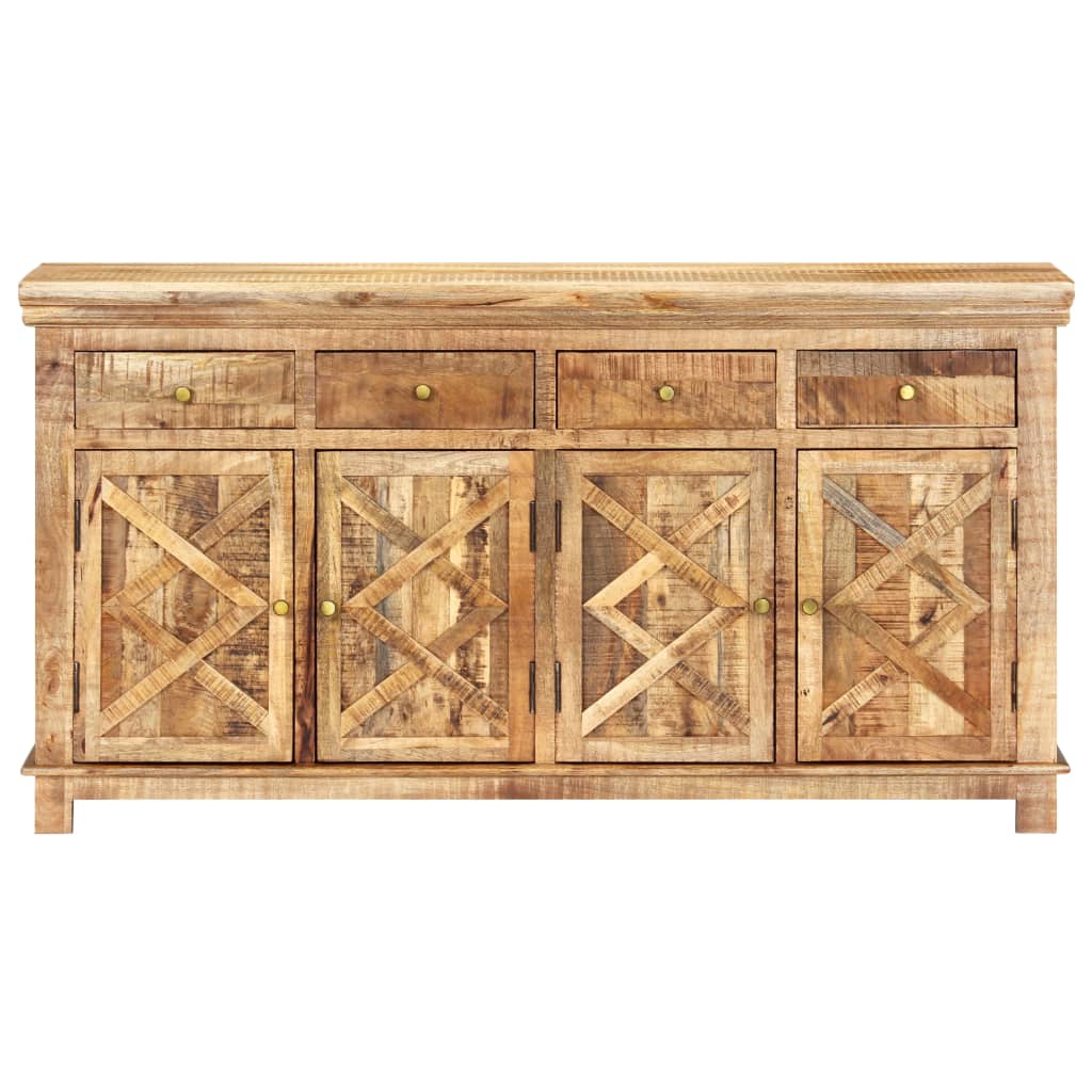 Credenza con 4 Cassetti 160x40x85 cm Legno Massello di Mango 248106