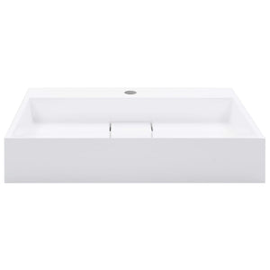 Lavandino 60x38x11 cm Blocco in Marmo/Minerale Bianco 144064