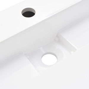 Lavandino 60x38x11 cm Blocco in Marmo/Minerale Bianco cod mxl 50693