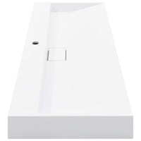 Lavandino-Lavabo-Lavello 120x46x11 cm Blocco in Marmo/Minerale Bianco