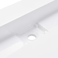 Lavandino 120x46x11 cm Blocco in Marmo/Minerale Bianco 144068