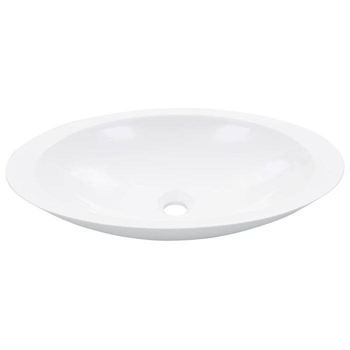 Lavandino-Lavabo-Lavello 59,3x35,1x10,7 cm Blocco in Marmo/Minerale Bianco