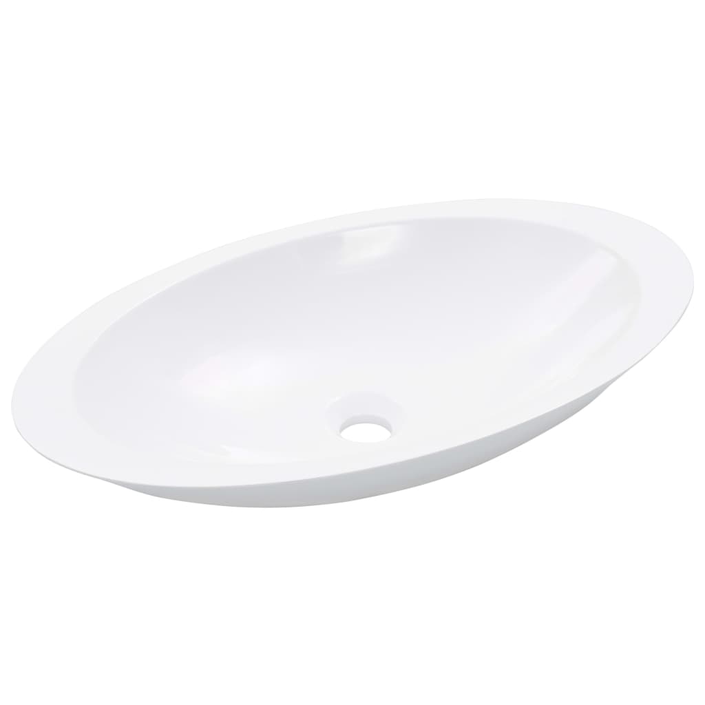Lavandino-Lavabo-Lavello 59,3x35,1x10,7 cm Blocco in Marmo/Minerale Bianco