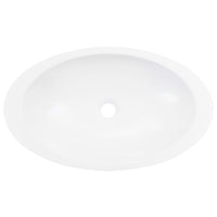 Lavandino 59,3x35,1x10,7 cm Blocco in Marmo/Minerale Bianco cod mxl 43554