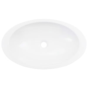 Lavandino 59,3x35,1x10,7 cm Blocco in Marmo/Minerale Bianco 144069