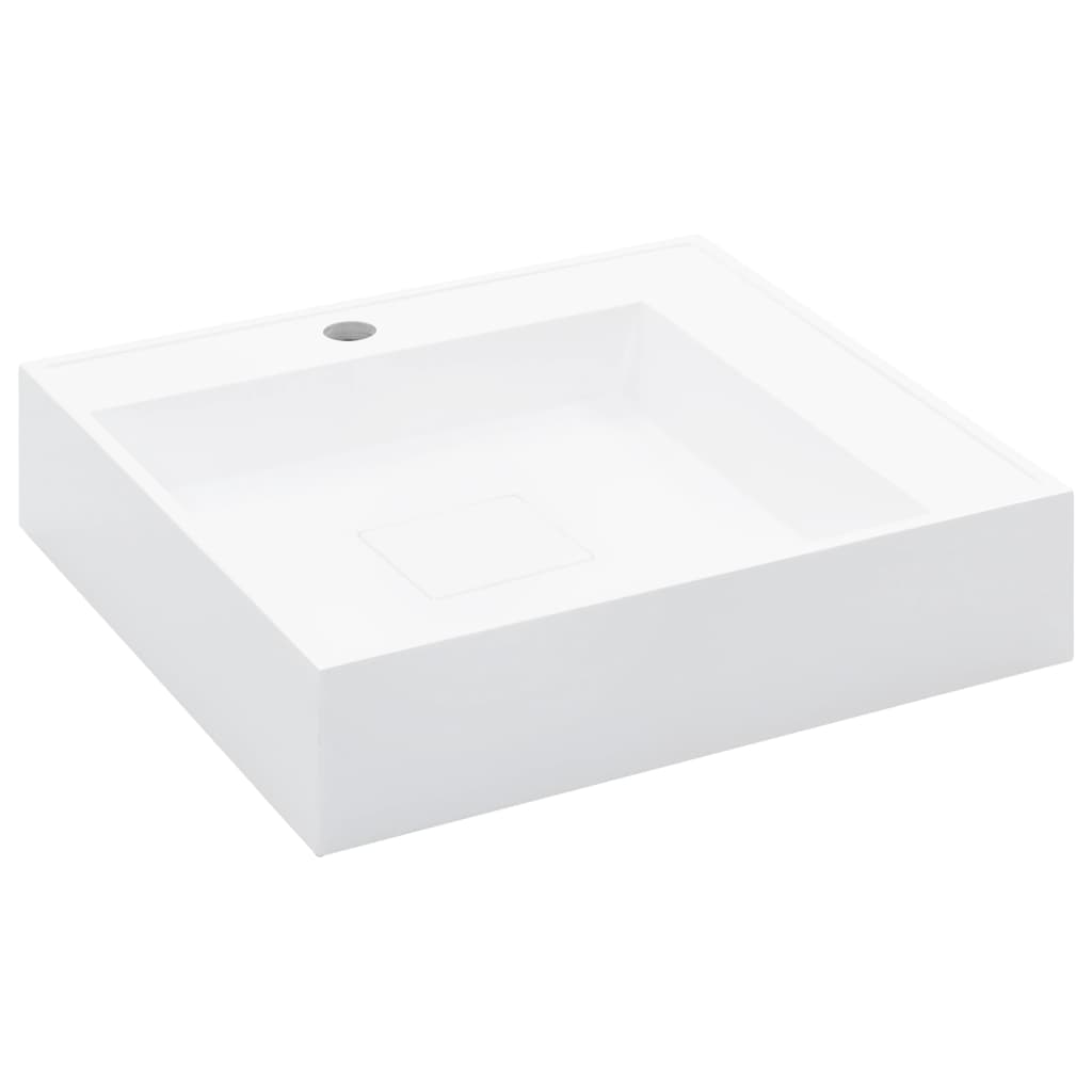 Lavabo lavabo da appoggio lavabo lavabo da montare bagno interno cabina doccia wc casa 50 x 50 cm colata minerale bianco 02_0002640