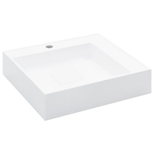 Lavabo lavabo da appoggio lavabo lavabo da montare bagno interno cabina doccia wc casa 50 x 50 cm colata minerale bianco 02_0002640
