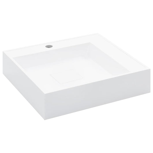 Lavabo lavabo da appoggio lavabo lavabo da montare bagno interno cabina doccia wc casa 50 x 50 cm colata minerale bianco 02_0002640