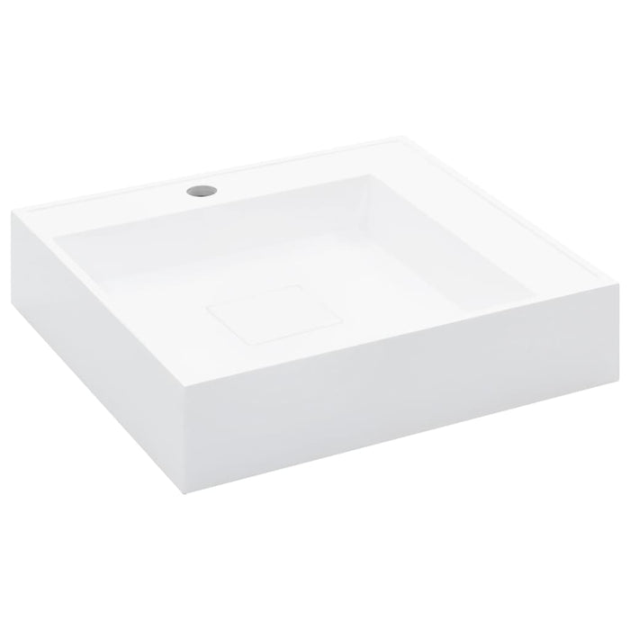 Lavabo lavabo da appoggio lavabo lavabo da montare bagno interno cabina doccia wc casa 50 x 50 cm colata minerale bianco 02_0002640