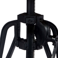 Tavolino 60x(46-63) cm in Legno Massello di Mango e Ghisa 247915