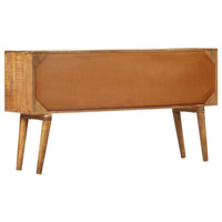 Credenza con Motivo Stampato 130x30x70 cm in Massello di Mango 247917