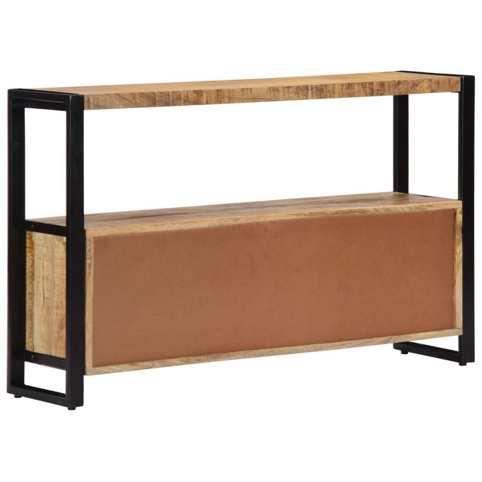 Credenza consolle laterale contenitore 120 cm in legno massello di mango 4402226