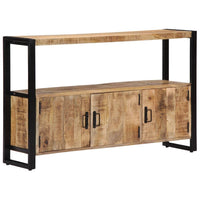 Credenza consolle laterale contenitore 120 cm in legno massello di mango 4402226
