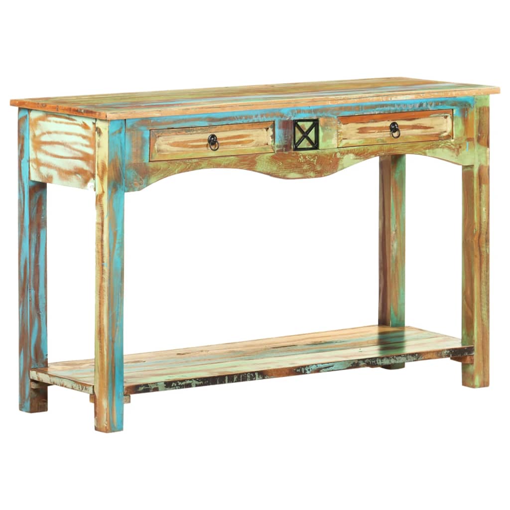 Tavolo Consolle 120x40x75 cm in Legno Massello di Recupero 247925