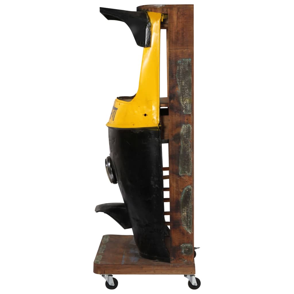 Cantinetta per Vini a Risciò 100x60x172 cm Massello di Recupero 247870