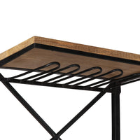 Cantinetta per Vini a Trattore 49x31x172 cm Massello di Mango cod mxl 51528