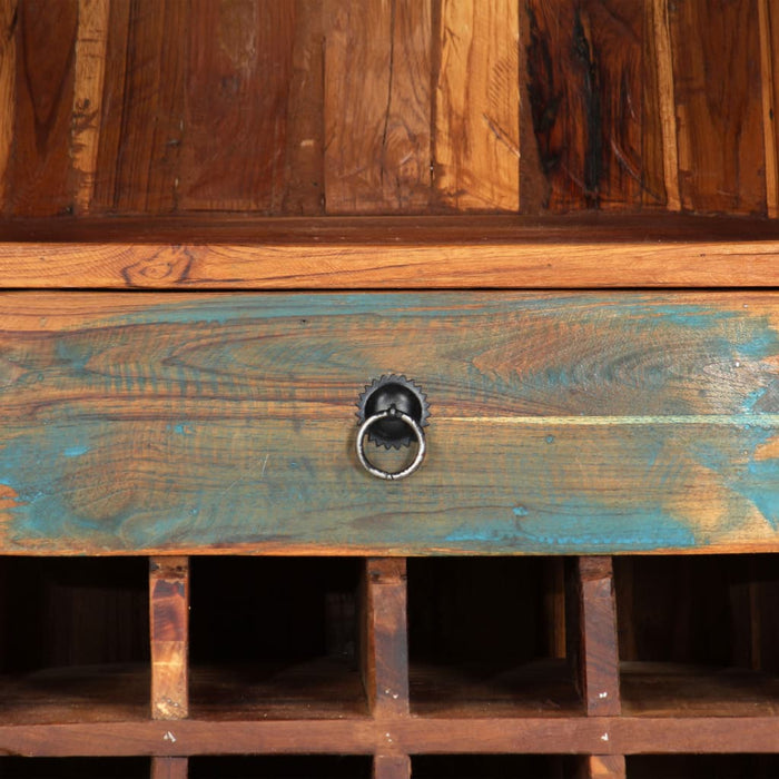 vidaXL Portavino 50x40x180 cm in Legno Massello di Recupero