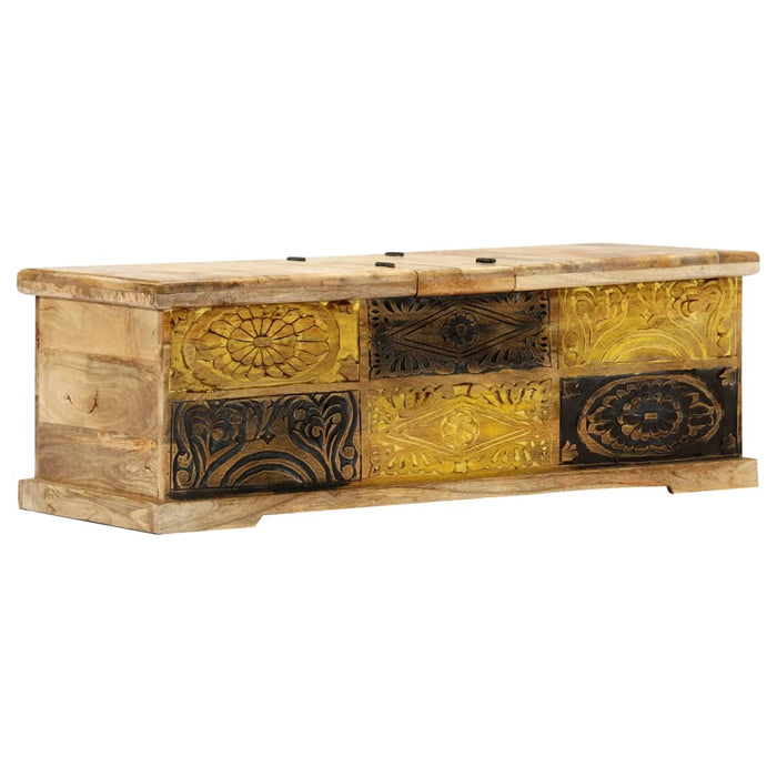 Tavolino da CaffÃ¨ 100x50x35 cm in Legno Massello di Mango cod mxl 21772