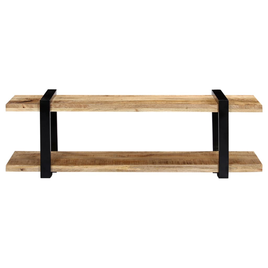 Mobile Porta TV-Mobile per TV-Credenza TV 130x40x40 cm in Legno Massello di Mango