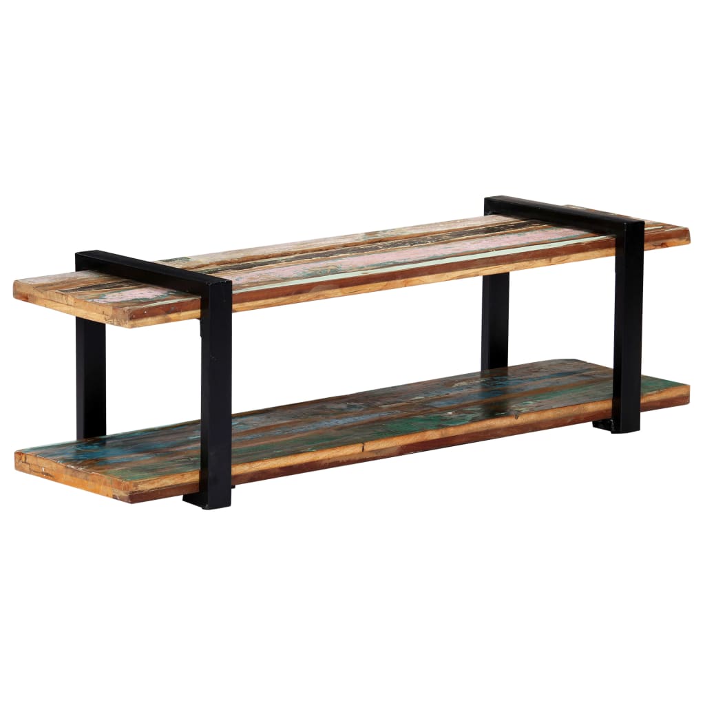 Mobile Porta TV-Mobile per TV-Credenza TV 130x40x40 cm in Legno Massello di Recupero